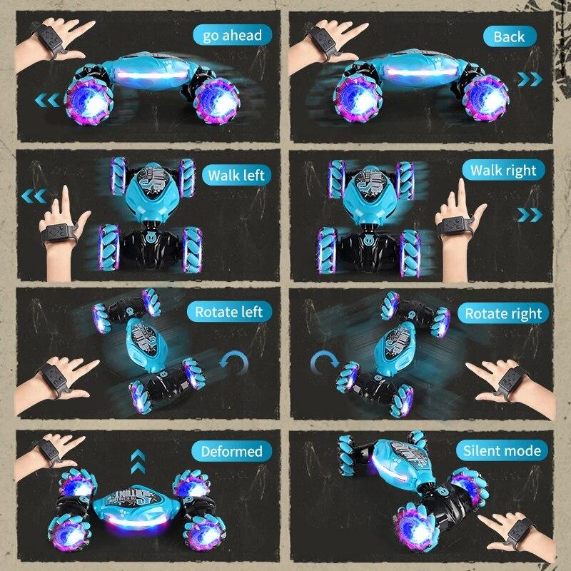 4WD 1:16 трюковый радиоуправляемый автомобиль со светодиодной подсветкой — фото 6