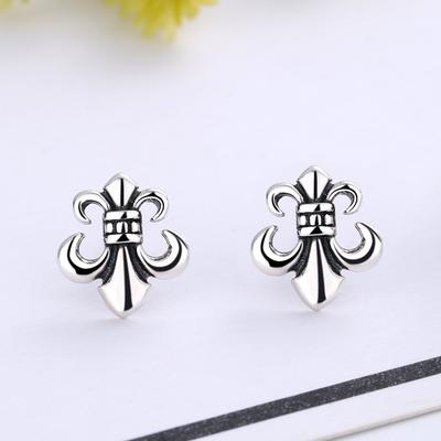 Retro Earrings Boys Ruffian Handsome Anchor Earrings Old Creative Girls Trend High-End Jewelry