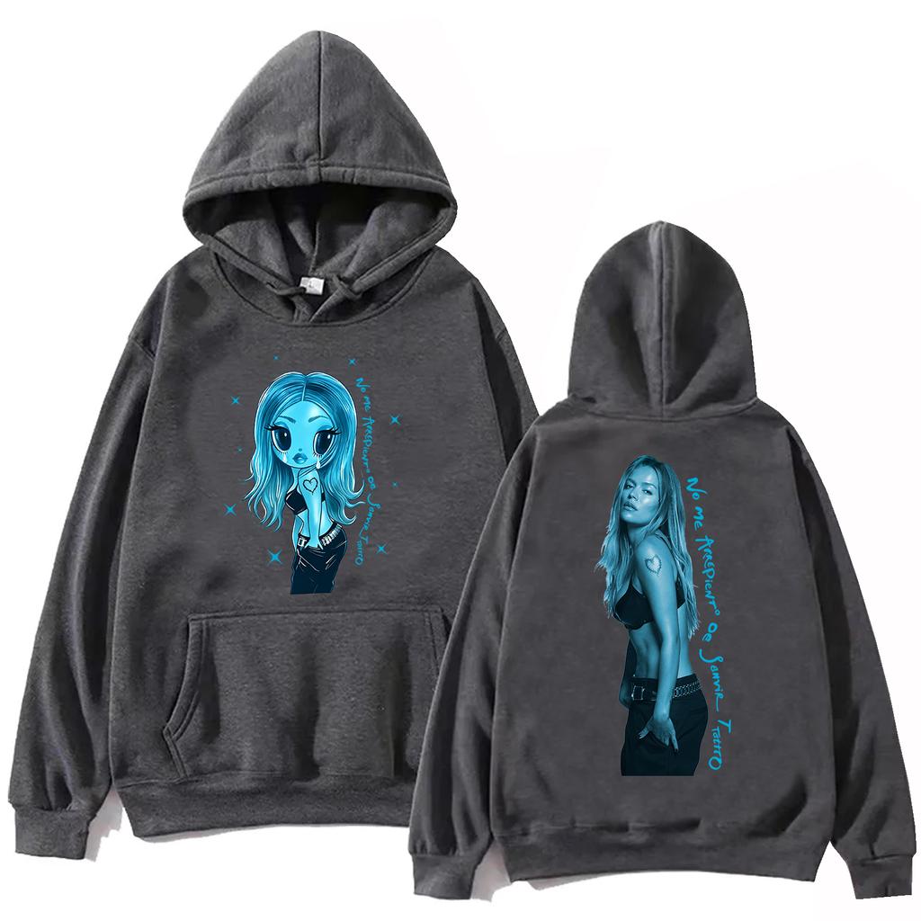Karol G Album No Me Arrepiento De Sentir Tanto Hoodie Man Women Y2K Oversized Streetwear Hoodies Pullover Top