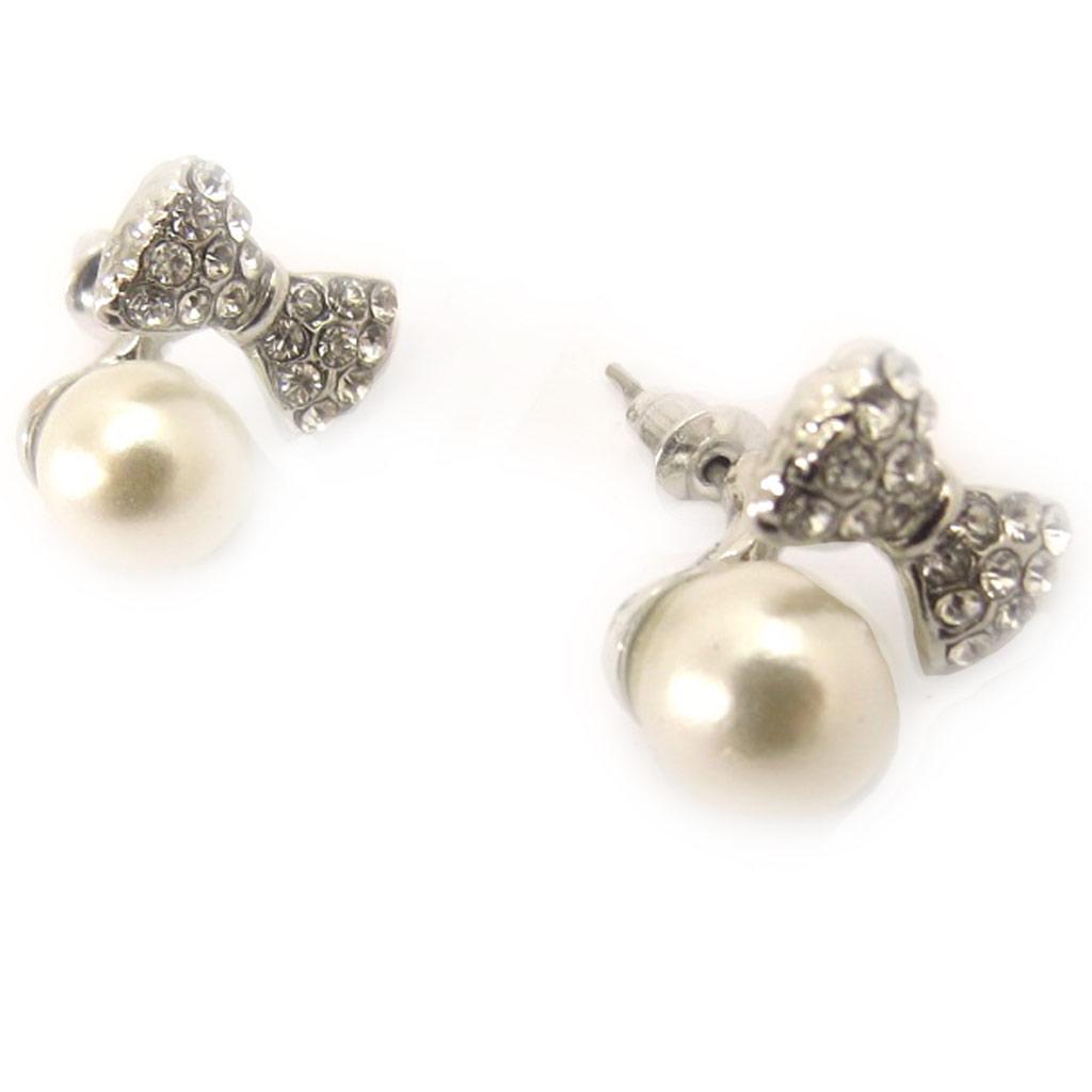 Les Trésors De Lily [L1593] - Ivory 'Sissi' Designer Earrings