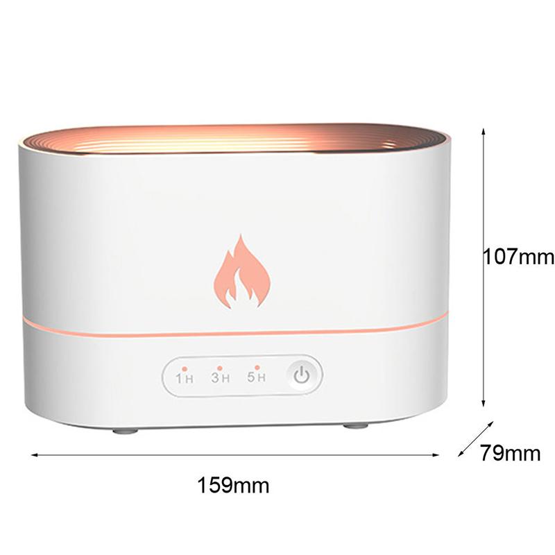 Portable Cool Mist Usb Led change color room air fire flame humidifier Aroma Essential Oil Diffuser humidifier