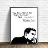 Black And White Quote Poster The Office TV Show Wall Art Funny Cubicle Decor Motivational Canvas Painting Print Home Decoration No Frame