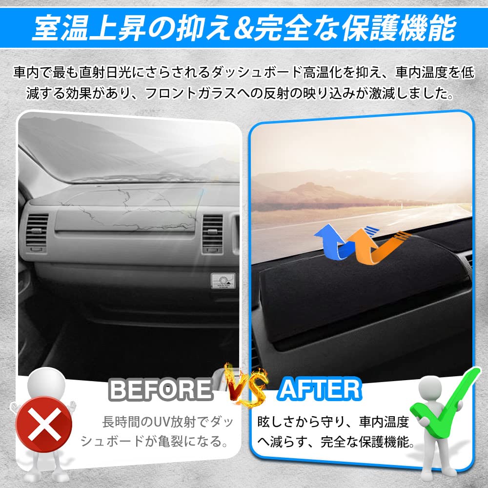 Auto Spec 3D Dashboard Mat for Toyota Hiace 200 Series Ace Standard August 2004 3D Molded Dash Drive Sun UV Interior 1 Direct from Manufacturer HIACE