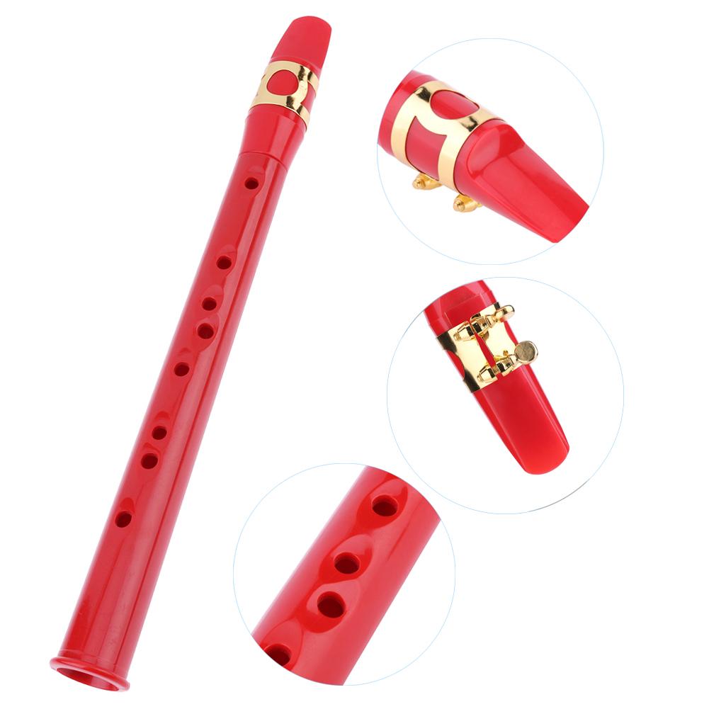 8- Hole Portable Saxophone Lightweight Compact Saxophone ABS Mini Saxophone Instrument Woodwind Musical Instruments Accessories