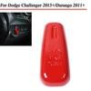 Rot Für Dodge Charger 10+Durango300 11+Scheinwerferlampe Knopfschalter Abdeckung Zierleiste