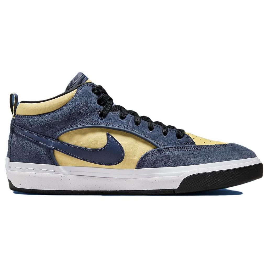Nike Scarpe da ginnastica React Leo SB Thunder Blue Uomo Saturn-Oro Soft-Giallo Bianco DX4361-400