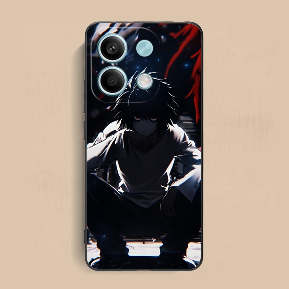 

Death Note L Lawliet Mobile Phone Case for Xiaomi Redmi 15 14 13 12 A5 3 2 1 C Plus 4G 5G Colorful Printing Cover Cover Pretty Redmi A1+