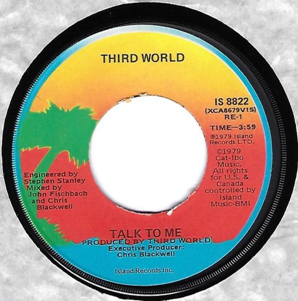 

7-дюймовая пластинка THIRD WORLD Talk To Me IS8822 Island Records 1979 США Регги Ска Даб Б/у