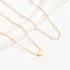 Jewelry Pearl Love Necklace Versatile Multi-layered Pendant Clavicle Chain Necklace Women's Retro Stacking Necklace