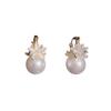 Advanced Celestial Flower Pearl Earpins Exude Elegant and Luxurious Fashion, and Are Highly Versatile.
