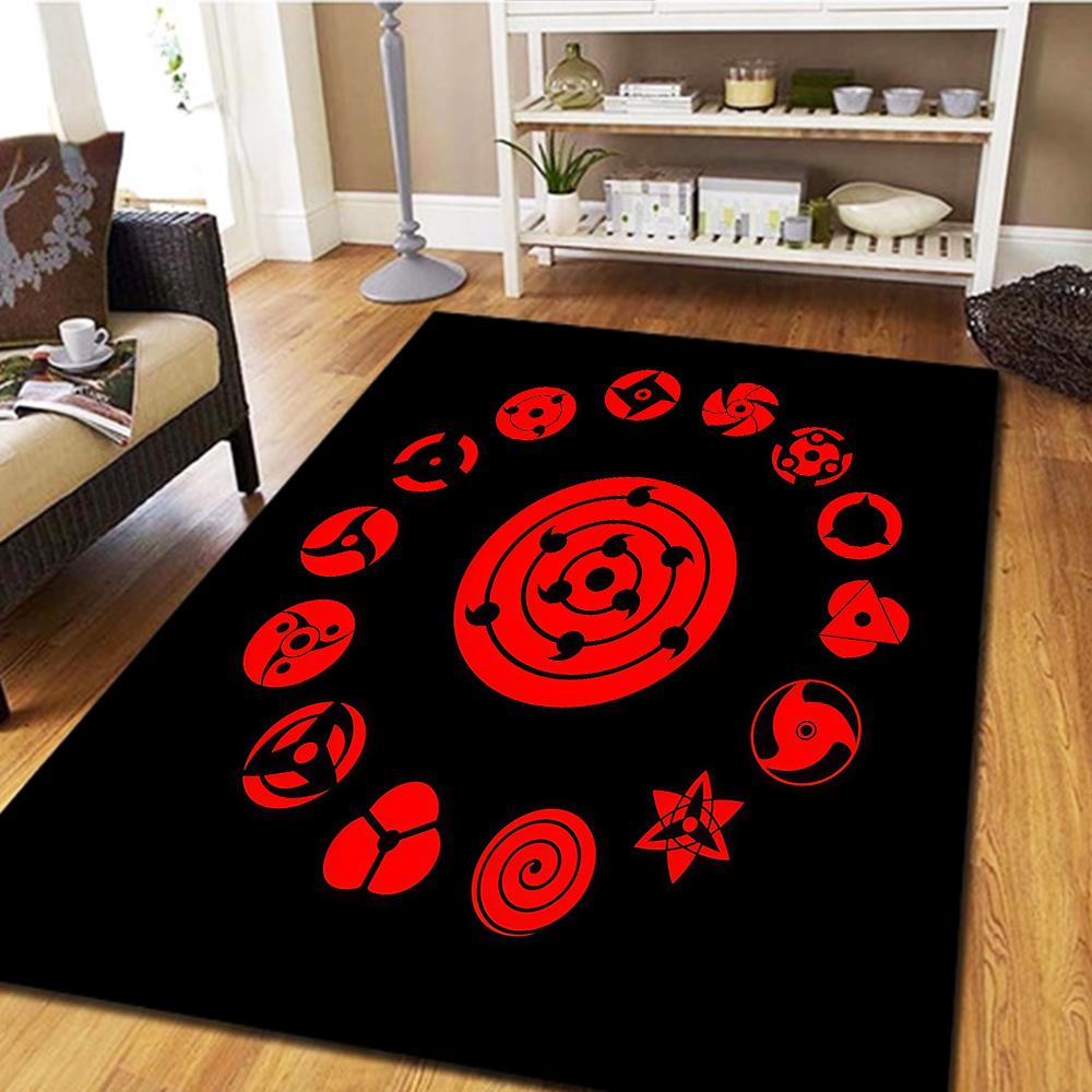 Naruto Logo Living Room Bedroom Carpet, Home Decor Cool Play Floor Mat & Movie Mat -HE95 60x90cm