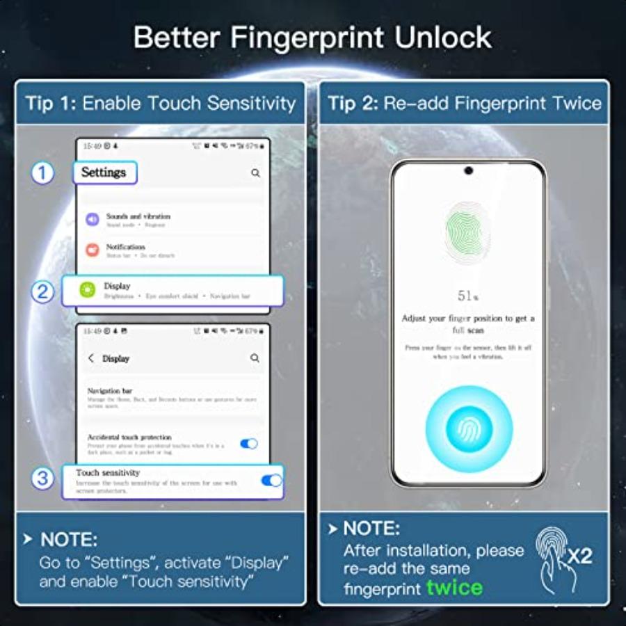 Privacy Screen Protector for Samsung Galaxy S23 5G 6.1Inch with Camera Lens Protector AntiSpy Tempered Glass Film Fingerprint I