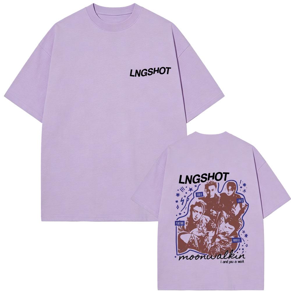 Korean Band Lngshot Face Graphic T Shirts Unisex Women Kpop Fashion Trend Tshirt Summer Unisex Casual Soft Cotton Oversized Tshirt