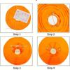 2PCS Halloween Pumpkin Lanterns for Halloween Decoration Jack-O'-Lanterns for Home Outdoor Decoration No Electricity Needed