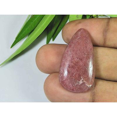 18X34X06MM Natürlicher roter Rhodonitquarz Birnen-Cabochon Lose Edelstein SK-3734