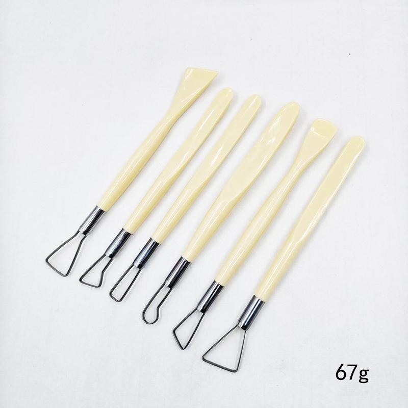Ensemble d'outils de modelage en argile de poterie en cinq pièces pour sculpture DIY