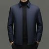 Firstview Men's Lapel Lamb Wool Lined Cotton Jacket FV25D1677