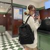 Schoolbag High Value Schoolbag Female High School Student Junior High School Student Large Capacity Backpack Simple Versatile Plaid Girl Backpack