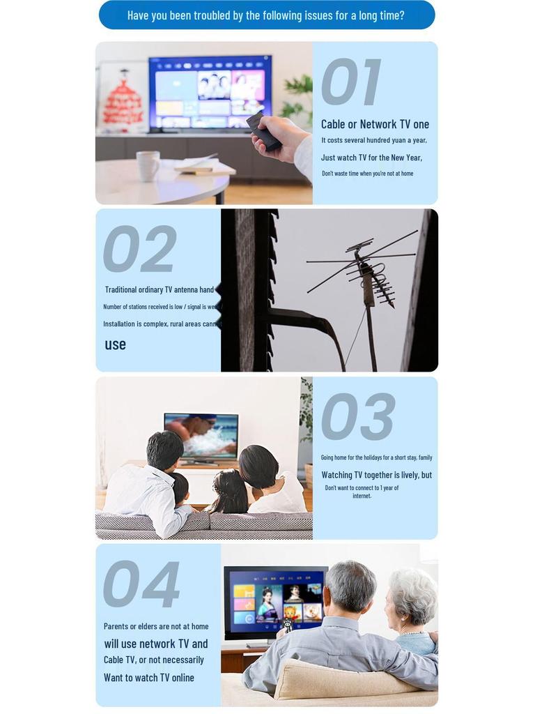 HD DVB-T2 Digital TV Antenna & Signal Receiver