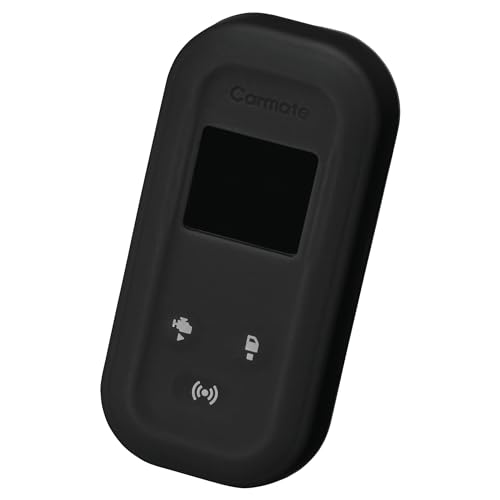 CARMATE Antibacterial Silicone Remote Control Cover for Engine Starter TE-L6000/TE-L60PSX (TE-CV60BK)