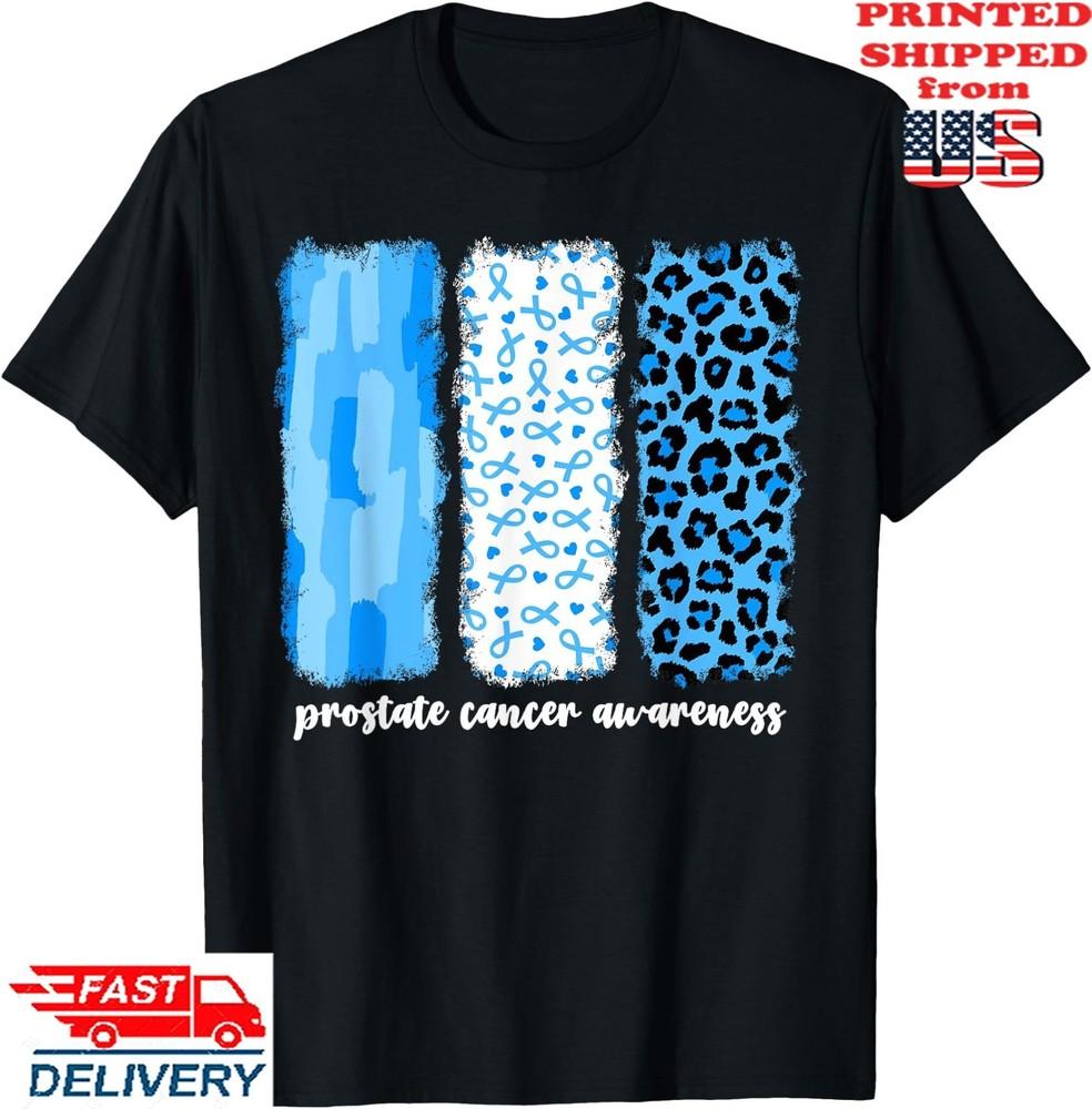 Месяц осведомленности о раке простаты Женская поддержка Голубая футболка, Унисекс футболка S