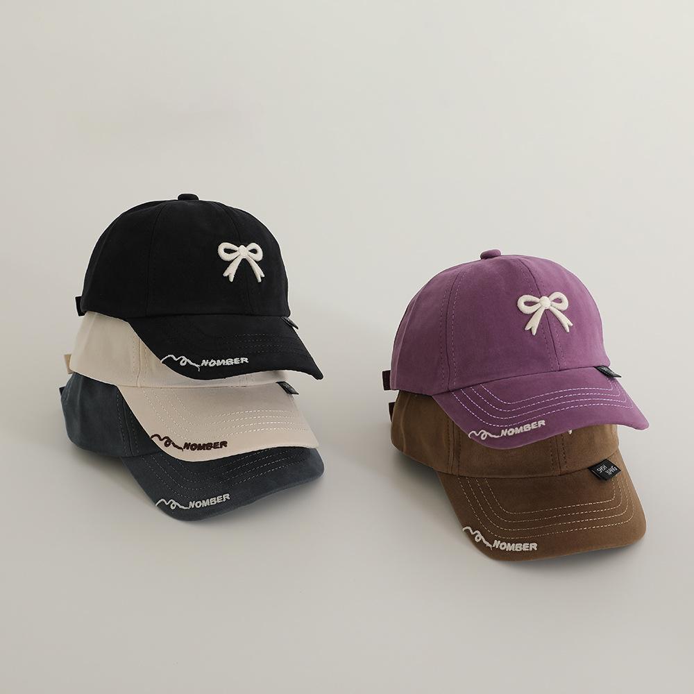 2026 Spring New Child Girl Hat 48-52cm 2-6 Years Bow Embroidered Children's Hat Children's Accessories Sun Hat for Girls Cap