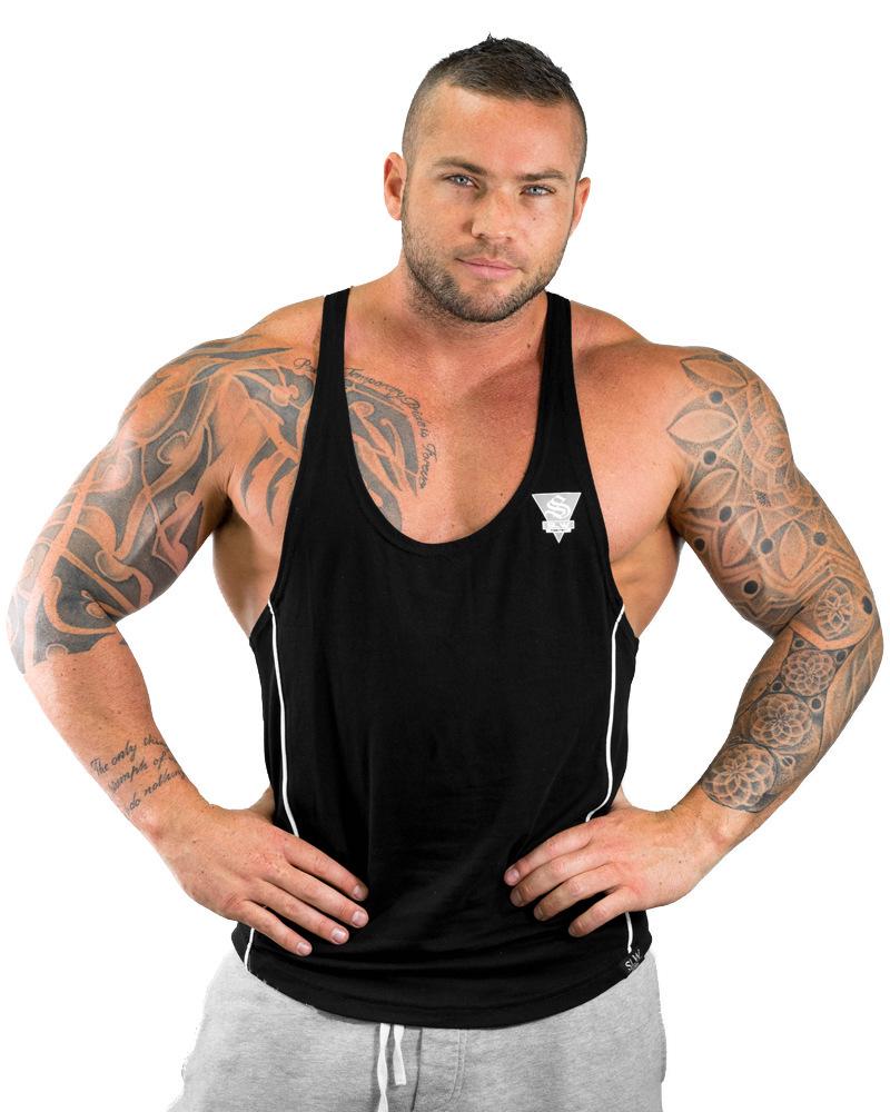 Grenzüberschreitendes Muscle Brothers Herren Y-Back Fitness Tank: Atmungsaktive, Elastische Sport- & Freizeitbekleidung