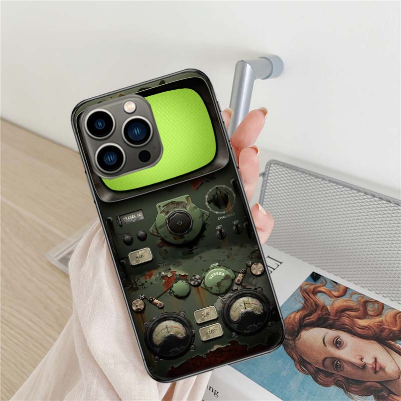 

Radar Numerical Control Data Phone Case For Iphone 17 Air 16 15 Pro Max 14 Plus 16E Coque 13 Pro 12 Mini 11 Clear Cover Silicone iPhone 17 Air