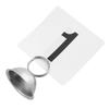 3pcs Stable Base Metal Memo Clips Silver Table Card Stand Name Card Holder  Office Accessories