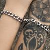 Original Hip-hop Couple Bracelet Silver Attracts a Pair of Niche Design Korean Version of Simple Ins Valentine's Day Gift