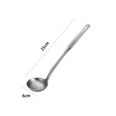 Wutuo Commercial Long Handle Thickened Slotted Soup Ladle - 3 Pack