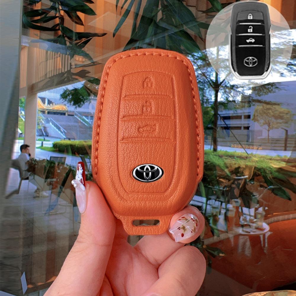 

For Toyota Key Cover for Camry RAV4 Highlander Avalon Venza Corolla Keychain Protector Durable Leather Case