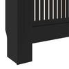 Wood Based Radiator Cover Black 205 cm