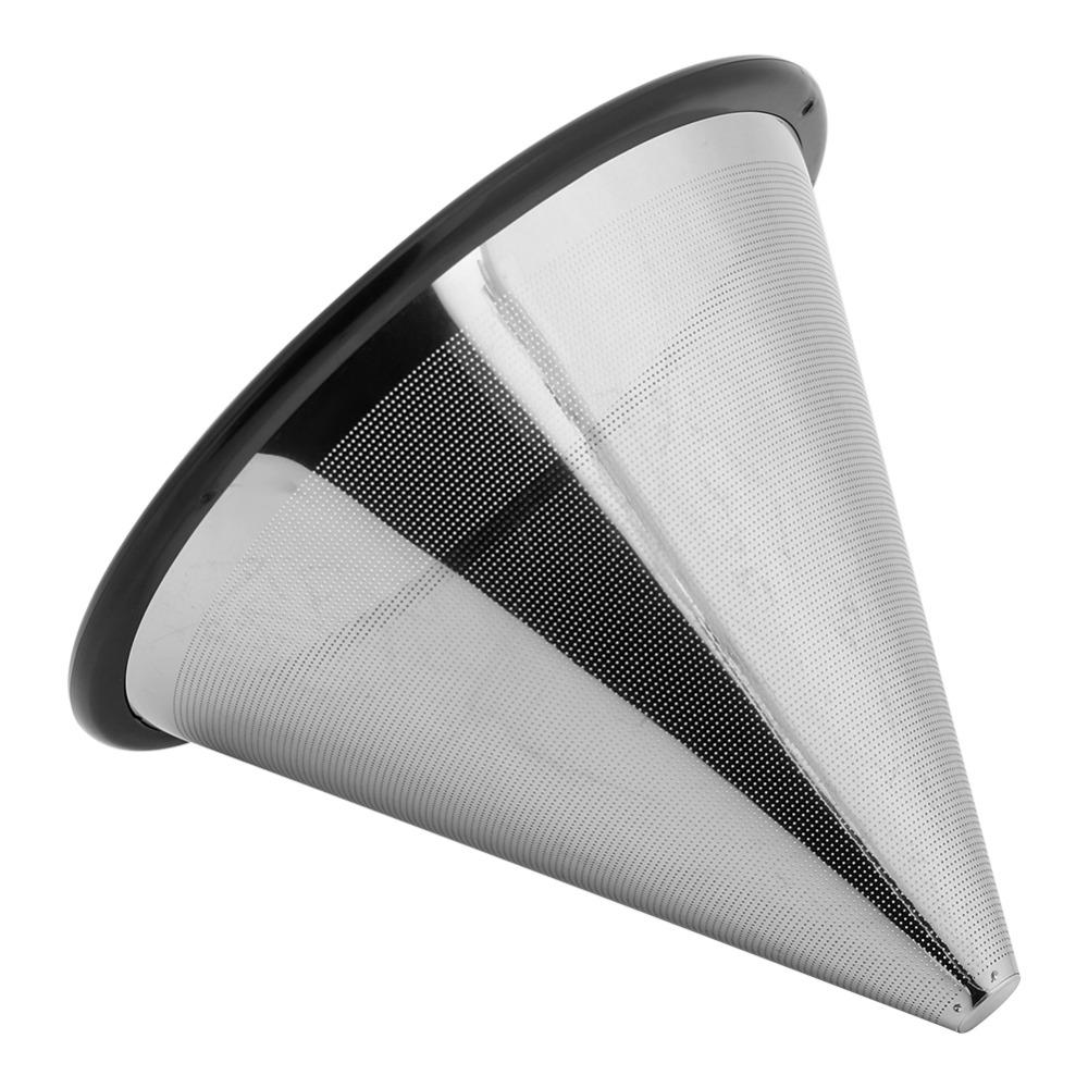 Metal Base Coffee Dripper Stainless Steel Coffee Mesh Strainer  Single Cup Brewing