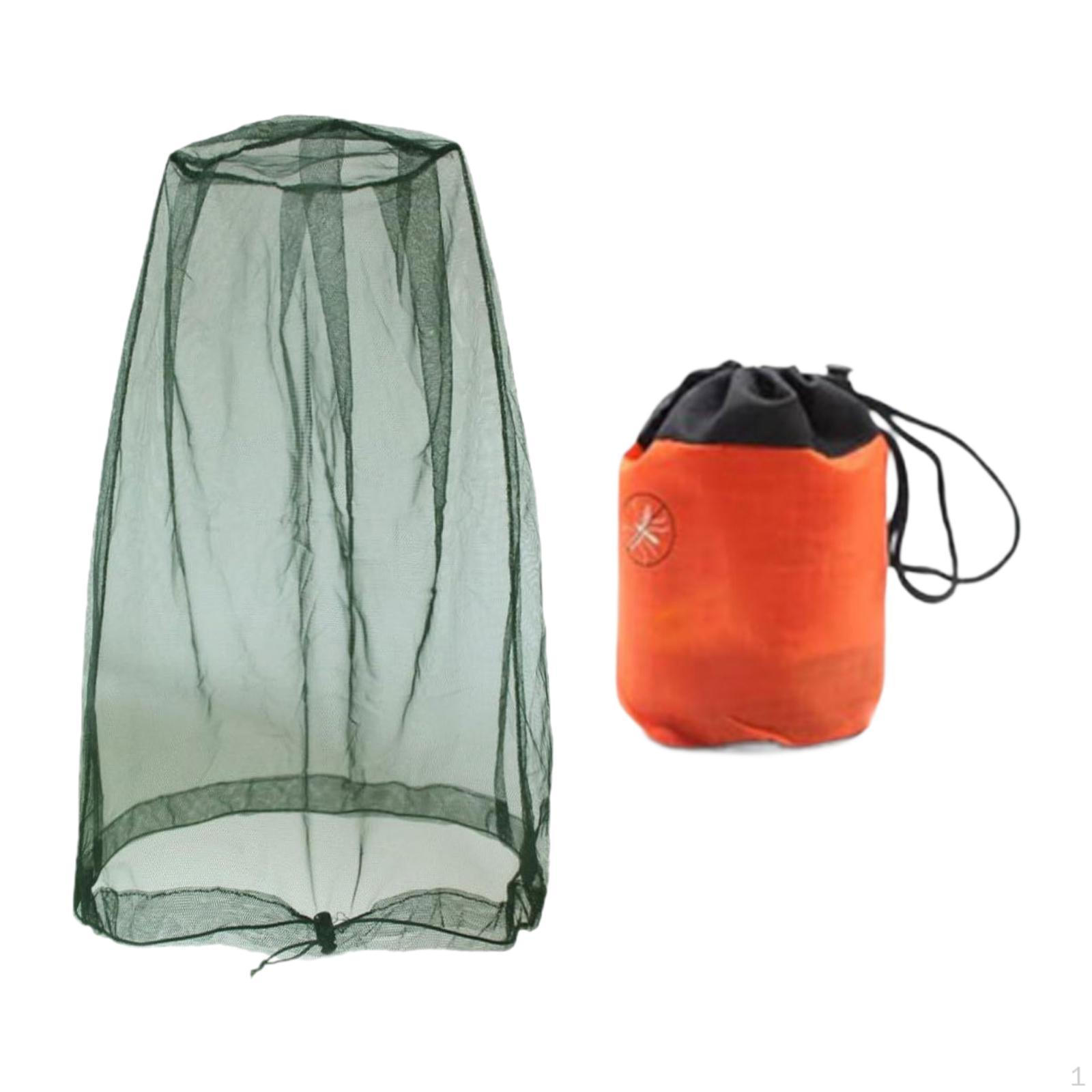 

Face Net with Storage Bag, Soft Mesh for Travel And Outdoor Activities Green S