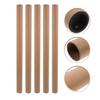 10 Peças Tubo de Envio de Papel Kraft Marrom Suporte para Cartaz Tubos de Papelão Para Embalagem Obras de Arte Gráficos Mapas Desenho Armazenamento