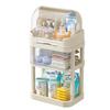 Baby Bottle Storage Box & Tableware Set: Bowls, Chopsticks, Food Supplement Toolbox, Dustproof Drain Storage Cabinet