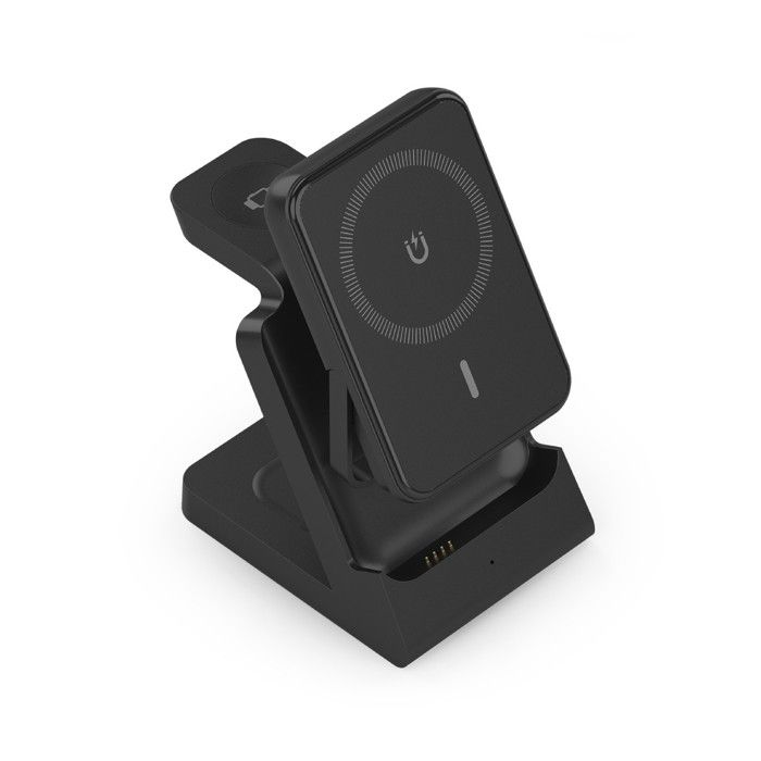 Chargeur Sans Fil Aisens 4-en-1 15W Avec Powerbank Noir