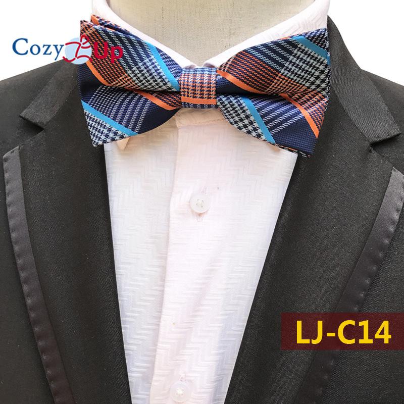 Fashion Blue Paisley Bowtie  Set for Men Wedding Business Party Luxury Pre-tied Men's Bow Tie Gifts