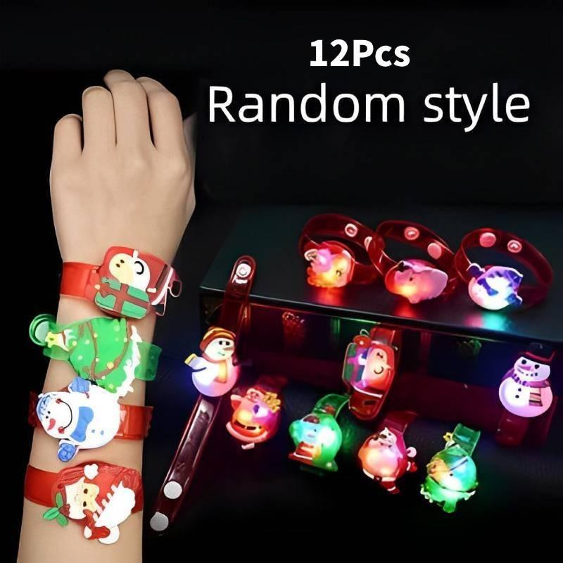 

Яркие рождественские светящиеся браслеты игрушки наполнители для чулок подарок дни рождения принадлежности для вечеринок Christmas