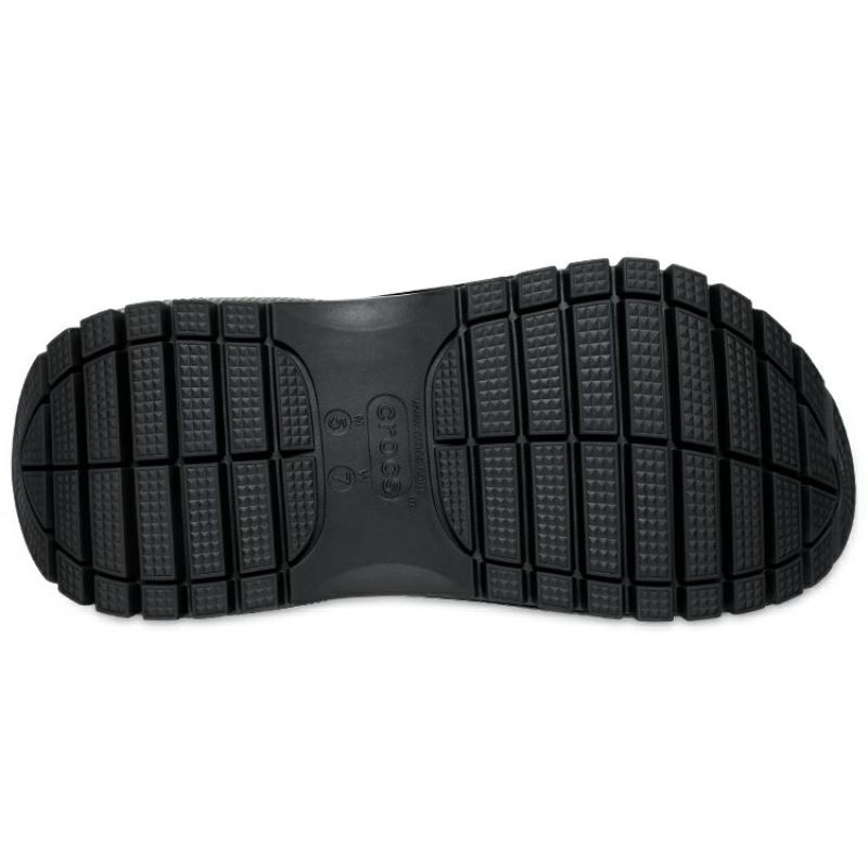 Crocs Mega Crush Clog EVA Classic Crush Sandalen 6.1cm Unisex Schwarz
