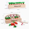 Montessori Shape Matching Wooden Toys Carrots and Vegetables Memory Game Fine Motor Training Preschool Children Educational Toys