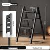 Multifunctional Folding A-Frame Telescopic Ladder: Indoor Thickened 3 or 4-Step Climbing Ladder