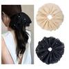 Langzu Large Pearl Satin Hair Elegant and Stylish for Everyday Leaves No Adds Volume To Hair Scrunchies, Ties, Use, 2-Piece Set, Marks, Hair, Women's