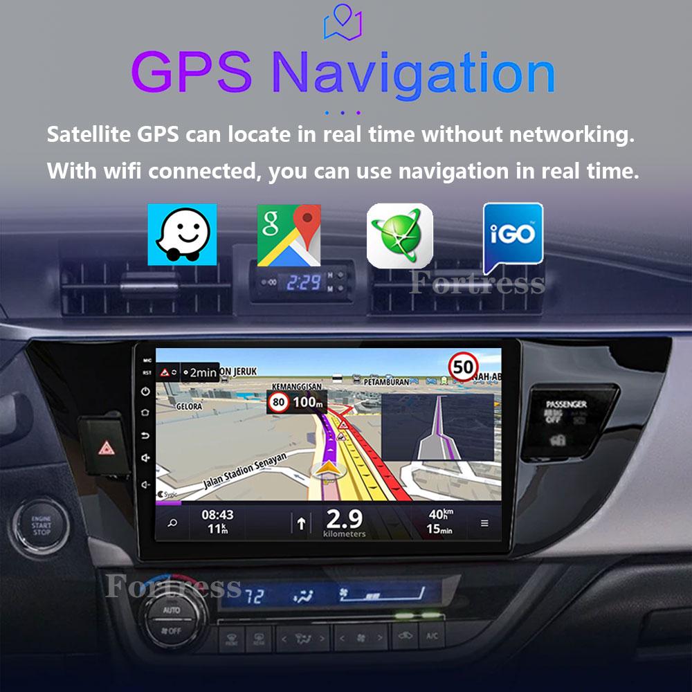 Android 14 2 Din Car Radio for Toyota Corolla Ralink 2014-2016 Multimedia Video Player Navigation MP5 Stereo Carplay Head Unit