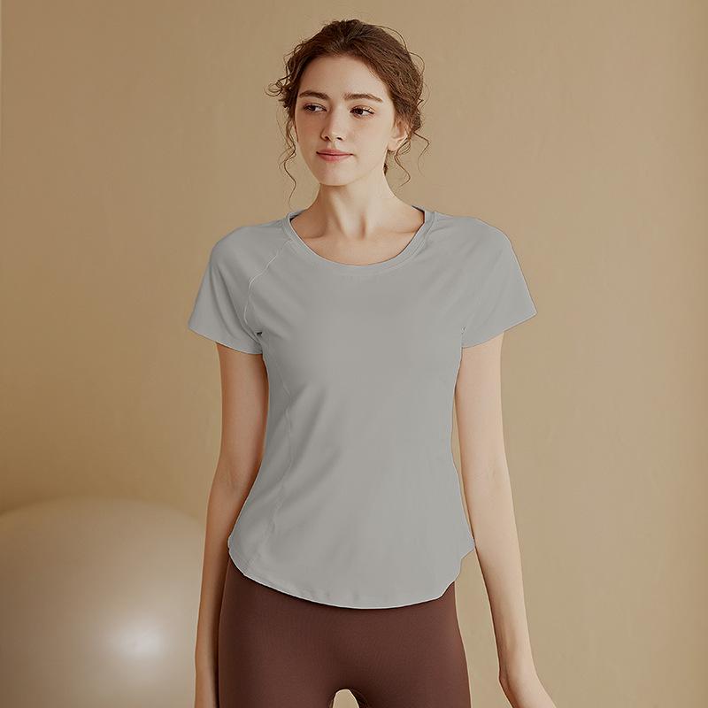 Women's High-End Quick-Dry Running T-Shirt - Slim Fit Yoga & Pilates Short Sleeve