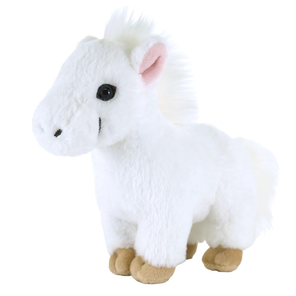 Sun Lemon Fluffies Small Horse WH 8 X 21 X 16cm Plush Animal Cute Zodiac Year of the Horse Horse White New Gift Year's P-1453