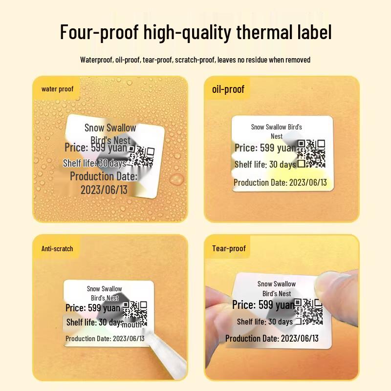 Miao Jia Yi Transparent Thermal Label Stickers