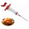 Flavor Needle with Stainless Steel Needle Food Grade Scale Design BBQ Meat Marinade Pork Steak Meat Sauce Injector Kitchen Tools