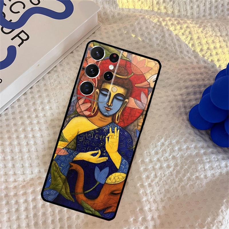 Buddha Phone Case For Samsung Galaxy S25 Ultra S9 S10 S20 S22 S21 FE S23 S24 Plus Portector Cover
